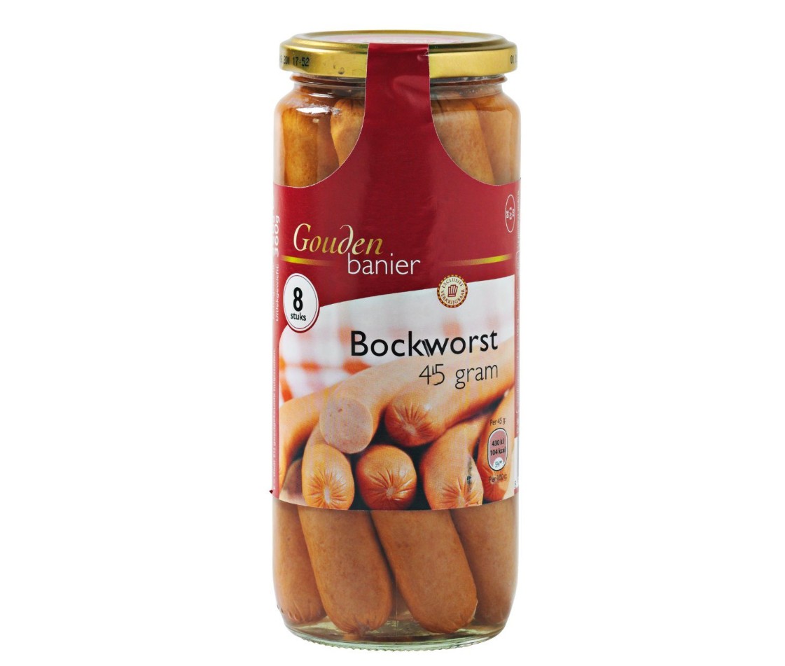 Gouden Banier Bockworsten 8x45g 1x3 potten